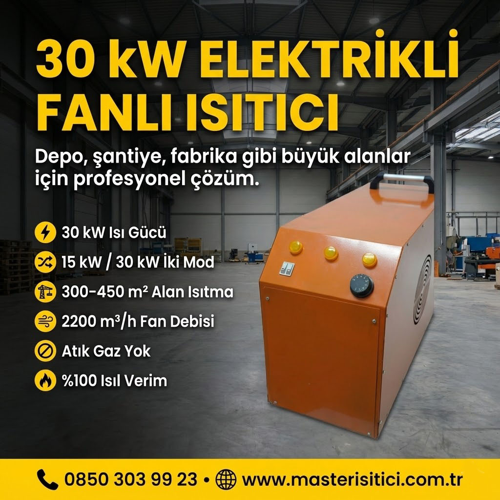 30kw Elektrikli Fanlı Isıtıcı